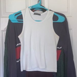 brandy melville white tank top